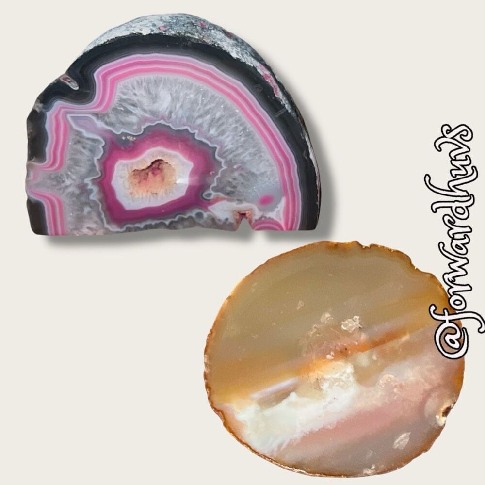 Stunning Polished Pink and Tan Stones – Natural Beauty with Unique Character